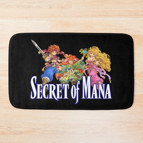 Item preview, Secret of Mana — Randi, Primm, and Popoi, the legendary trio designed and sold by Pixel Sakura Gallery.
