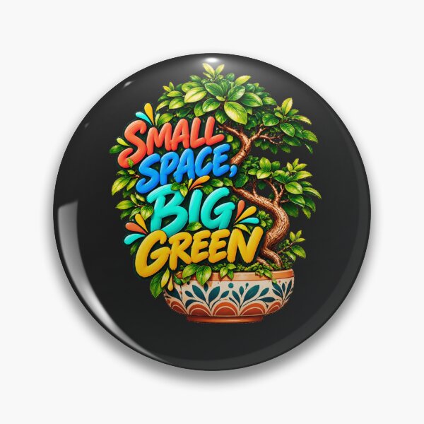 Item preview, Small Space Big Green Bonsai Plant Lover Botanical Design designed and sold by AdicretorDesign.