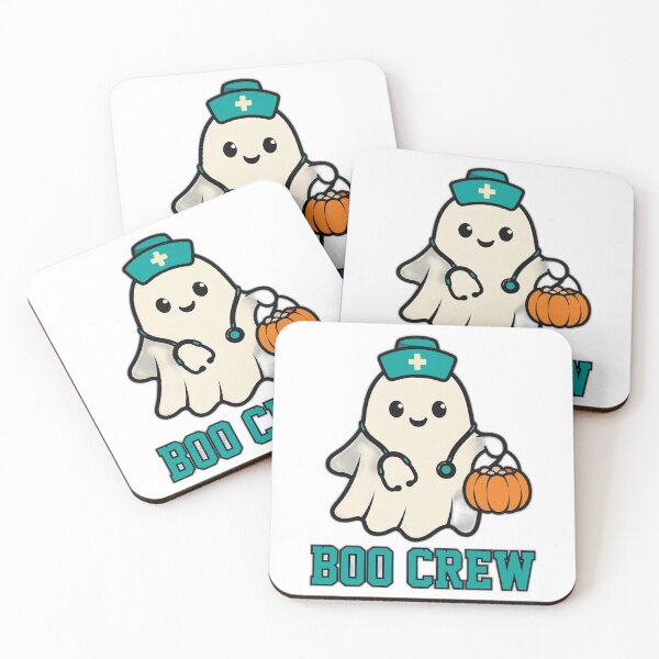 Item preview, Boo Crew Ghost Nurse Halloween Vector Art designed and sold by BoydMercantile.