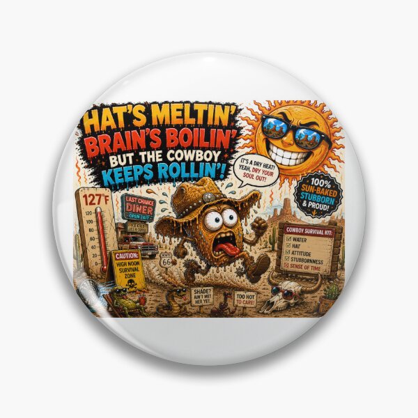 Item preview, Funny Cowboy Heatwave Comic Art Gift designed and sold by rocknrollstyles.