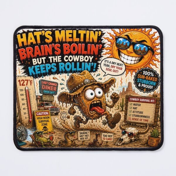 Item preview, Funny Cowboy Heatwave Comic Art Gift designed and sold by rocknrollstyles.