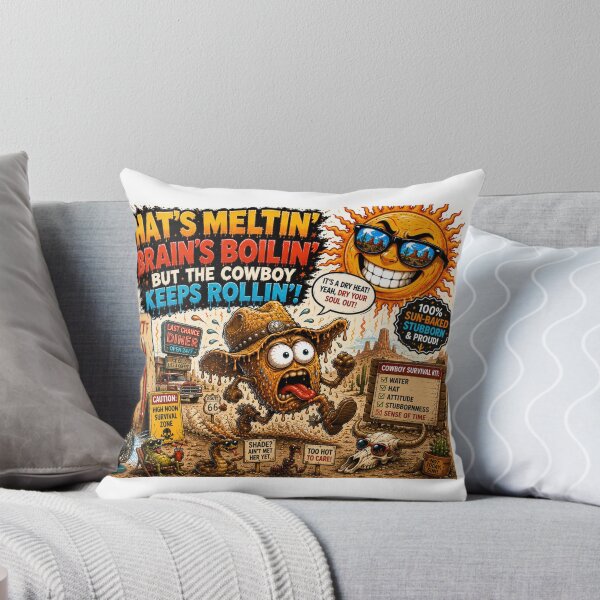 Item preview, Funny Cowboy Heatwave Comic Art Gift designed and sold by rocknrollstyles.