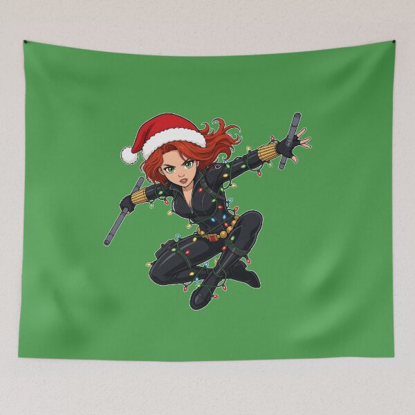 Item preview, Red Haired Superhero Christmas Holiday Lights designed and sold by MaremmaStudio.