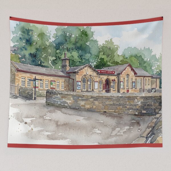 Item preview, Haworth Railway Station, Historic KWVR, Yorkshire designed and sold by ArtworkNorth.