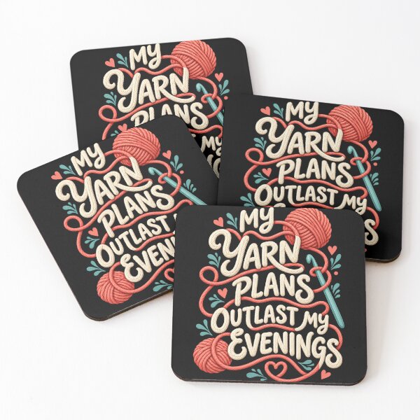 Item preview, Yarn Plans Outlast Evenings Crochet Humor designed and sold by Katalice Design.