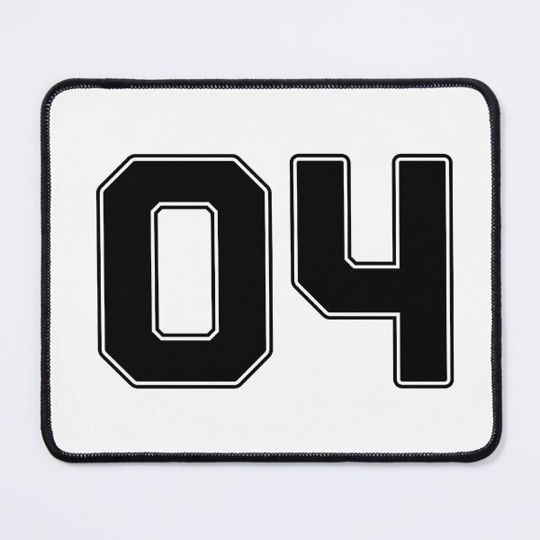 Item preview, 04 | Jersey Number 04 | Shirt Number 04 (Black) designed and sold by STUDIO-72.