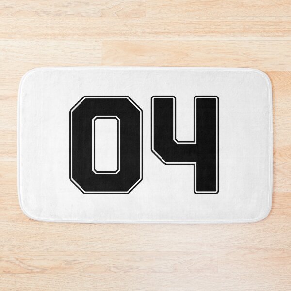 Item preview, 04 | Jersey Number 04 | Shirt Number 04 (Black) designed and sold by STUDIO-72.