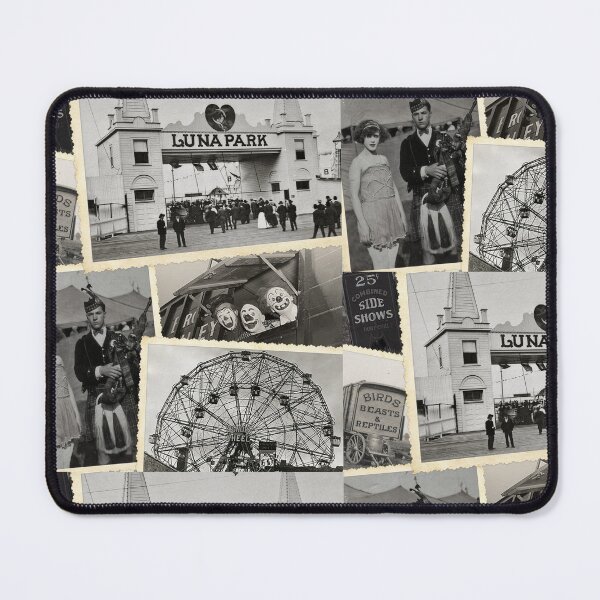 Item preview, Vintage Carnival Collage - Luna Park, Circus Sideshow & Retro Fairground Photography designed and sold by SpookyShadesLab.