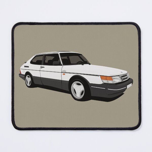 Item preview, White Saab 900 Turbo 16 Aero designed and sold by knappidesign.