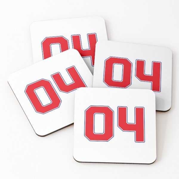 Item preview, 04 | Jersey Number 04 | Shirt Number 04 (Red / Blue) designed and sold by STUDIO-72.
