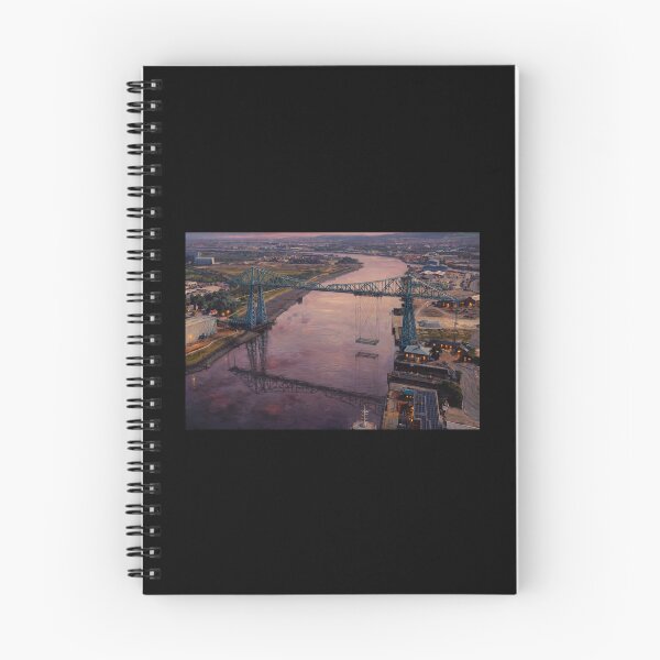 Item preview, Middlesbrough Transporter Bridge, River Tees Dusk Art designed and sold by ArtworkNorth.