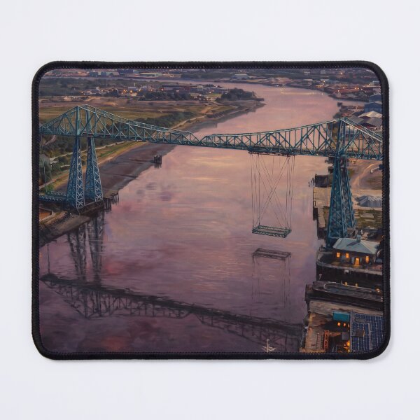 Item preview, Middlesbrough Transporter Bridge, River Tees Dusk Art designed and sold by ArtworkNorth.