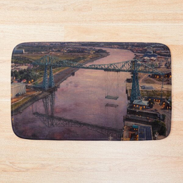Artikelvorschau, Middlesbrough Transporter Bridge, River Tees Dusk Art entworfen und verkauft von ArtworkNorth.