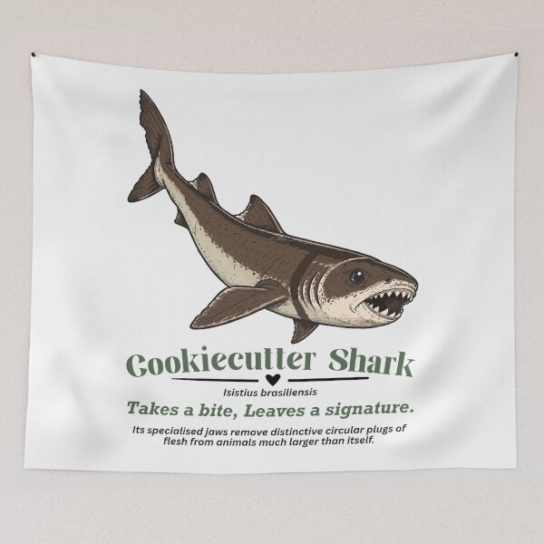 Item preview, Cookiecutter Shark Tiny Oceanic Nightmare designed and sold by Hexcellent Designs.