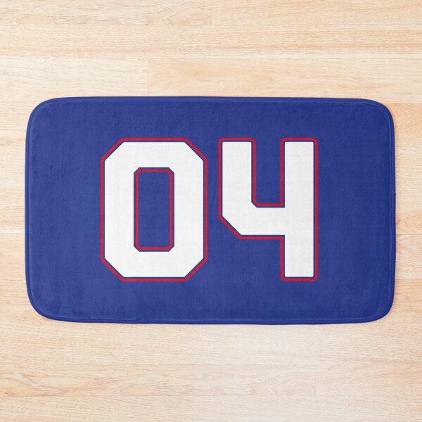 Item preview, 04 | Jersey Number 04 | Shirt Number 04 (White / Red) designed and sold by STUDIO-72.