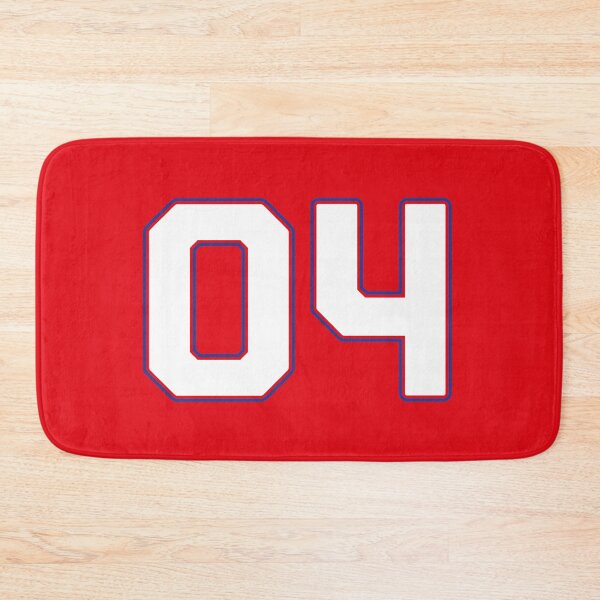 Item preview, 04 | Jersey Number 04 | Shirt Number 04 (White / Blue) designed and sold by STUDIO-72.