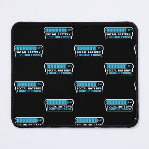 Item preview, Social Battery Loading Error Funny Medical Burnout designed and sold by PozivoPlus.