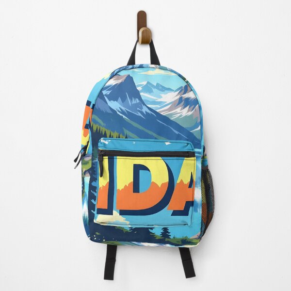 Item preview, Idaho – Vintage Mountain Lake Travel Poster designed and sold by LSVart.