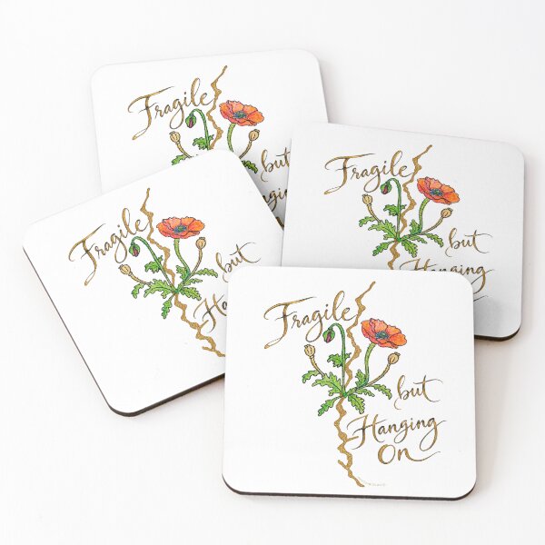Item preview, Poppy Flower Fragile But Hanging On Kintsugi Art designed and sold by newsuept25.art.