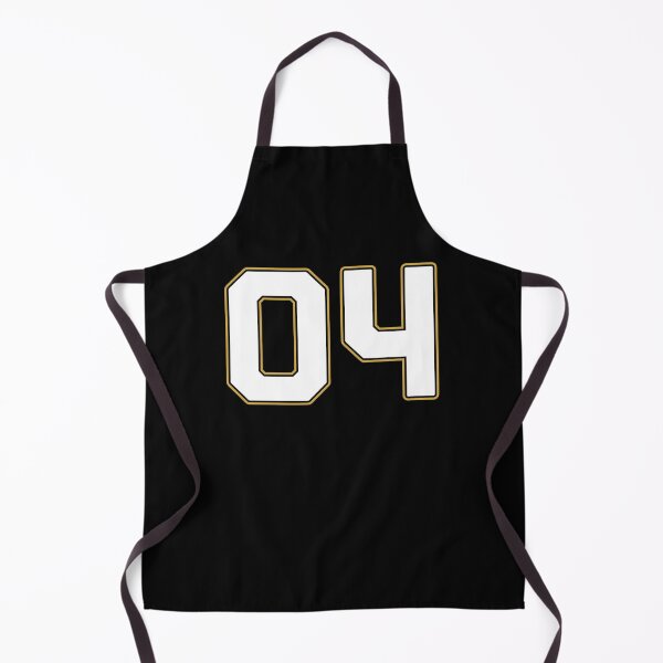 Item preview, 04 | Jersey Number 04 | Shirt Number 04 (White / Gold) designed and sold by STUDIO-72.
