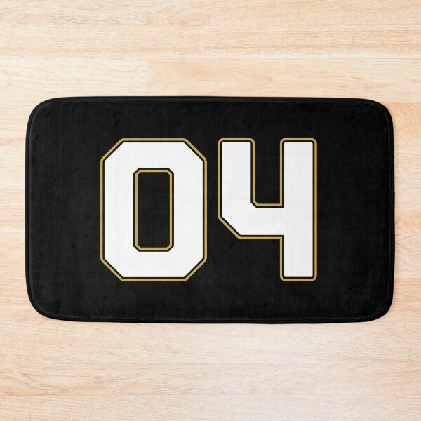 Item preview, 04 | Jersey Number 04 | Shirt Number 04 (White / Gold) designed and sold by STUDIO-72.