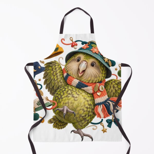 Item preview, Funny Kakapo Funky Hat Fashion Animal Illustration for Shirts Stickers Mugs and Gifts designed and sold by Oddly Tiny Zoo.