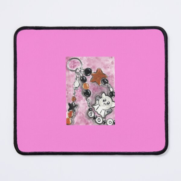 Item preview, Kitty Boo Ghost Keychain Art Prints Posters Wall Art Magnet Home Coffee Cup Decoration TShirt Stationary Notebook Magnet Hat Kitchen Work School Office Redbubble Shop designed and sold by Saritas Boutique Shop.