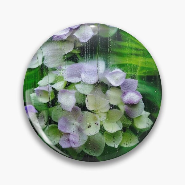 Item preview, Hydrangeas through a rain soaked window  designed and sold by Smoothstones.