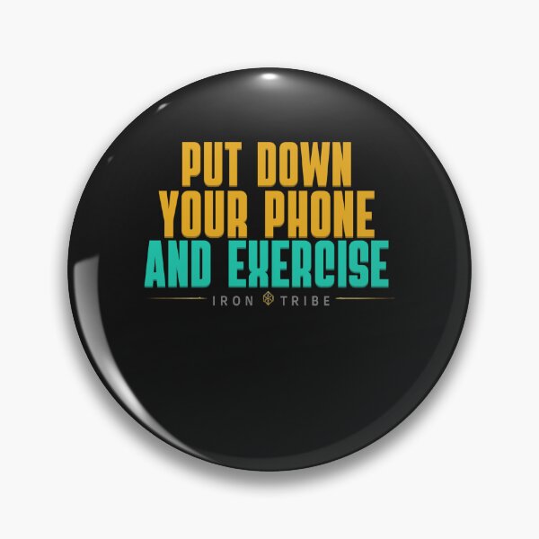 Item preview, Put Down Your Phone and Exercise – Funny Fitness Motivation Quote designed and sold by Sparkofart07.