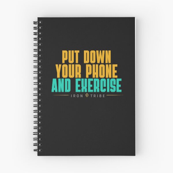 Item preview, Put Down Your Phone and Exercise – Funny Fitness Motivation Quote designed and sold by Sparkofart07.