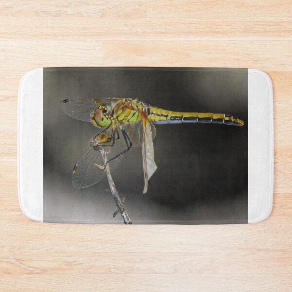 Item preview, Macro Golden Green Dragonfly On Branch designed and sold by Luxxe87.