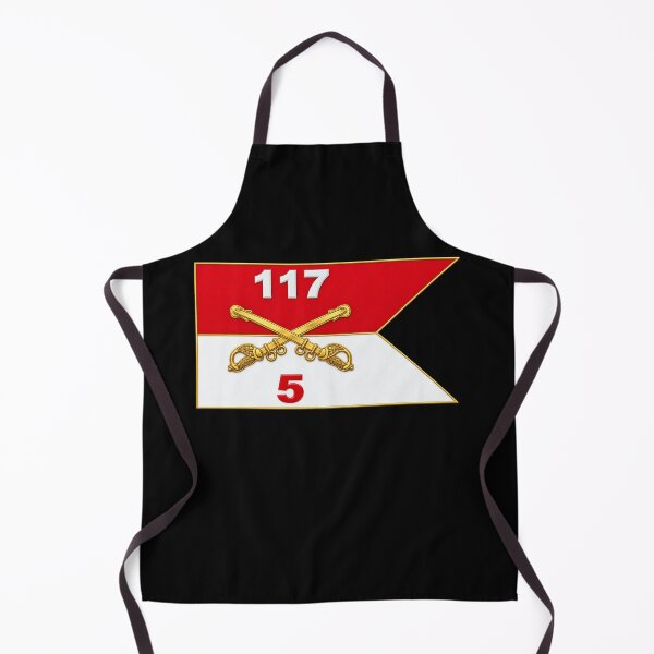 Item preview, Army - 5th Squadron, 117th Cavalry Regiment - Guidon Flat - 3D - Transparent designed and sold by Military Insignia Products.