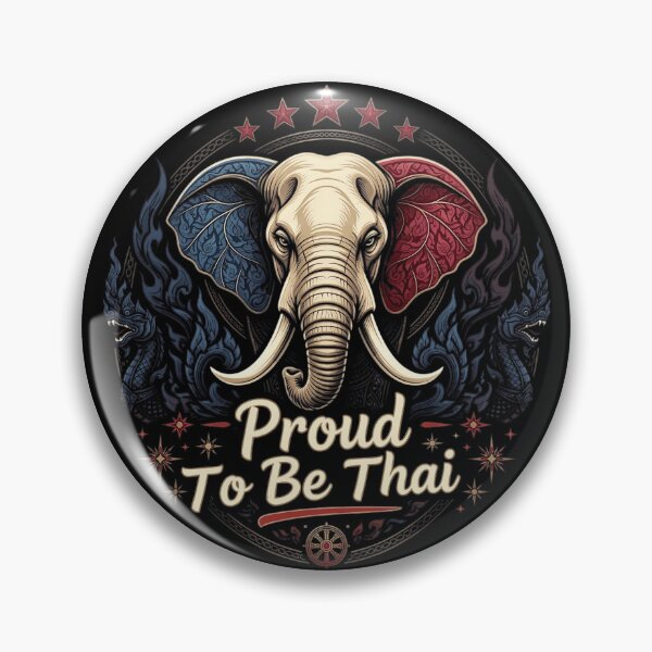 Item preview, Proud to Be Thai - Majestic White Elephant Heritage Design designed and sold by Lucid Dream Pixel.