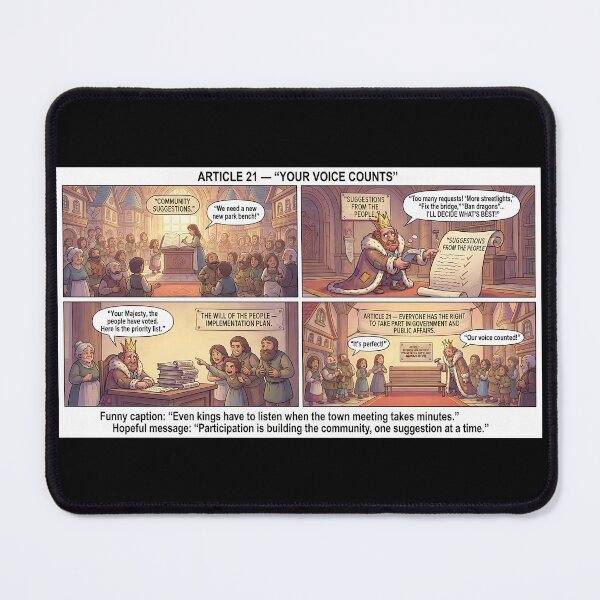 Item preview, King listens: Community shapes the future through participation designed and sold by Mianku | Für das Leben.