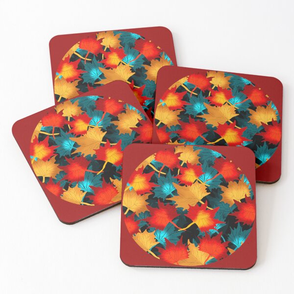 Item preview, Colourful Autumn Leaves Pattern designed and sold by Andrew  Hitchen.