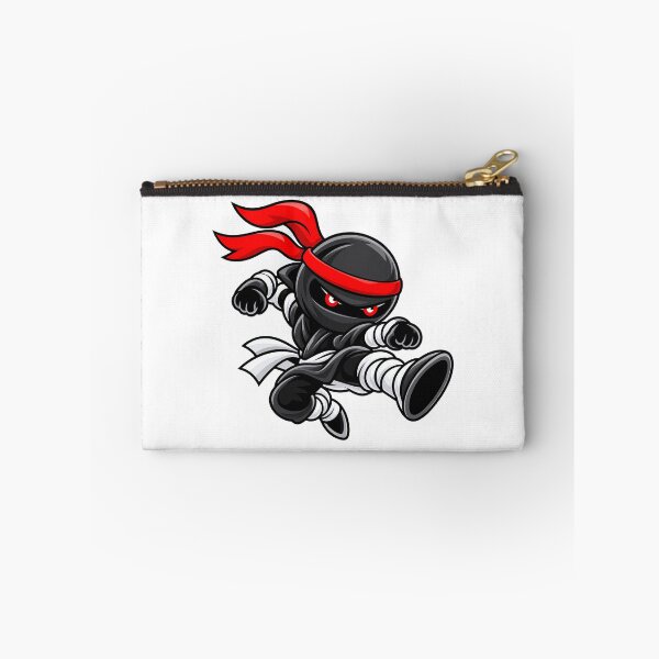 Item preview, Chibi Ninja Flying Kick – Black Ninja designed and sold by Chibi Ninja Squad.