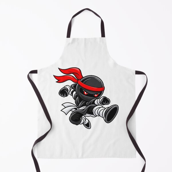 Item preview, Patada voladora ninja chibi – Ninja negro designed and sold by Chibi Ninja Squad.