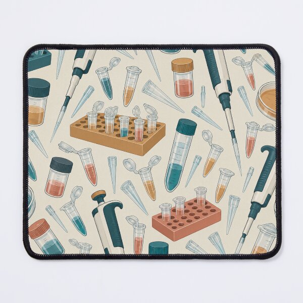 Item preview, Laboratory Equipment Pattern – Science Researcher Tote Bag designed and sold by astersgraphics.