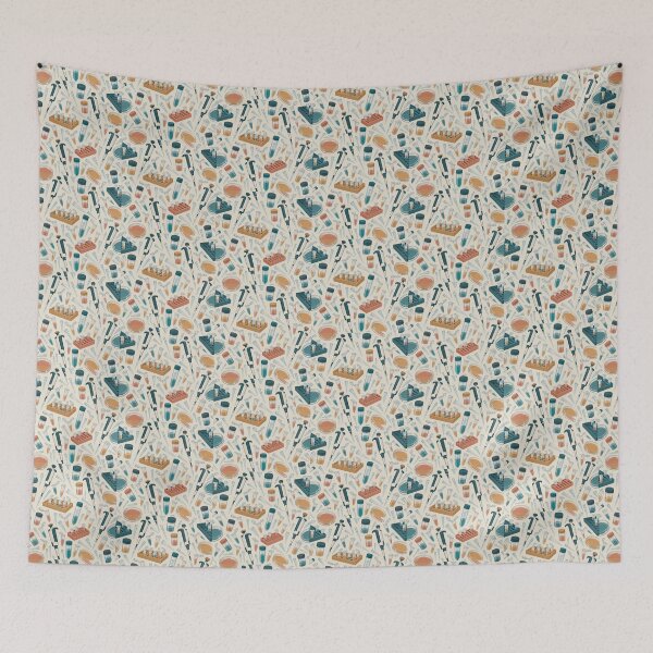 Item preview, Laboratory Equipment Pattern – Science Researcher Tote Bag designed and sold by astersgraphics.