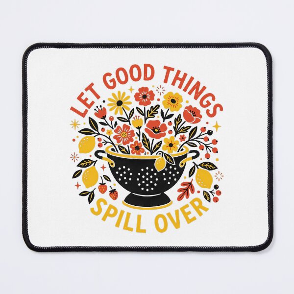 Item preview, Colander Overflowing with Wildflowers and Lemons Folk Art Illustration designed and sold by SHOP-Corner.