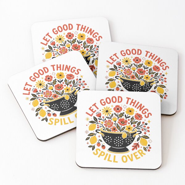 Item preview, Colander Overflowing with Wildflowers and Lemons Folk Art Illustration designed and sold by SHOP-Corner.