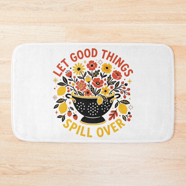 Item preview, Colander Overflowing with Wildflowers and Lemons Folk Art Illustration designed and sold by SHOP-Corner.