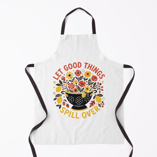 Item preview, Colander Overflowing with Wildflowers and Lemons Folk Art Illustration designed and sold by SHOP-Corner.