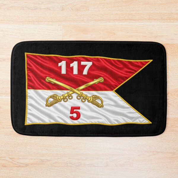 Item preview, Army - 5th Squadron, 117th Cavalry Regiment - Guidon  3D - Transparent designed and sold by Military Insignia Products.