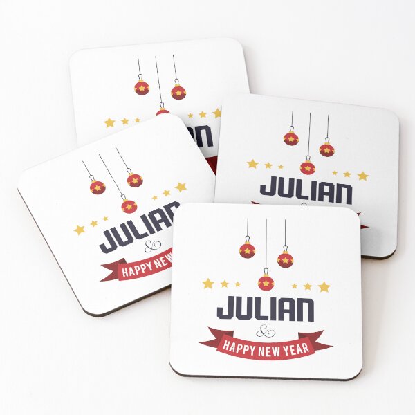 Item preview, Julian Funny Personalized Christmas Name – Cool Custom Holiday Gift for Men and Boys designed and sold by Oussinc.