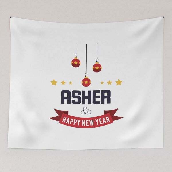 Item preview, Asher Funny Personalized Christmas Name – Cool Custom Holiday Gift for Men and Boys designed and sold by Oussinc.