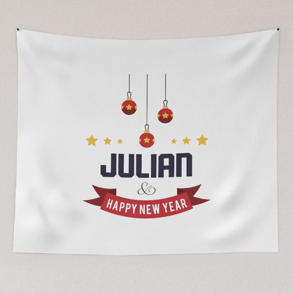 Item preview, Julian Funny Personalized Christmas Name – Cool Custom Holiday Gift for Men and Boys designed and sold by Oussinc.