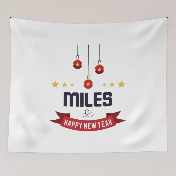 Item preview, Miles Funny Personalized Christmas Name – Cool Custom Holiday Gift for Men and Boys designed and sold by Oussinc.