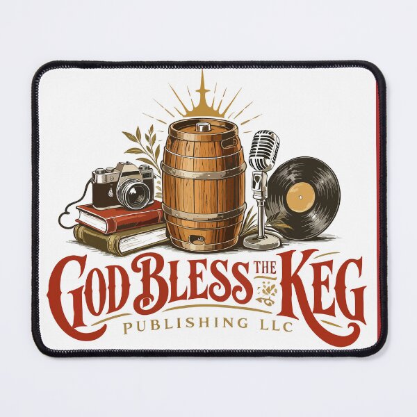 Item preview, Alternate Vintage Logo for God Bless the Keg Publishing LLC designed and sold by Elysianart100.
