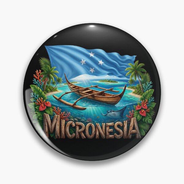 Item preview, Micronesia Heritage – Pacific Island Emblem designed and sold by FlagX.